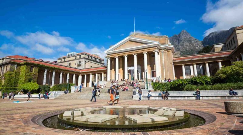 The scenic campus of the University of Cape Town, ranked as the number one best university in Africa in the 2026 global rankings