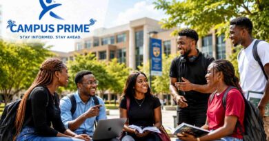 Nigerian students walking on campus, illustrating essential campus lifestyle tips Nigeria for new undergraduates.