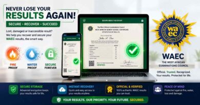 Official WAEC logo banner showing how to recover lost waec certificate online securely