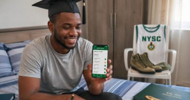 A prospective corps member checking their unique NYSC Call-Up Number on their portal dashboard.
