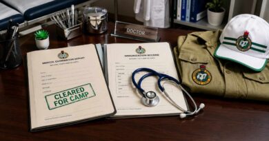 A side-by-side comparison graphic showing an official NYSC Fitness Certificate next to a standard hospital Medical Report for the 2026 orientation camp.